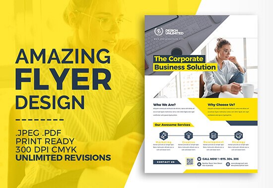 design a professional business brochure and flyer
