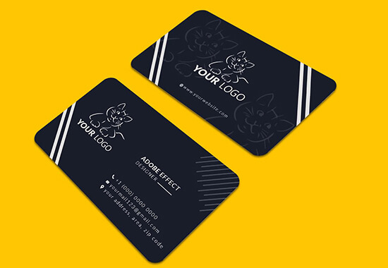 do professional luxury digital modern business card design in 24 hour