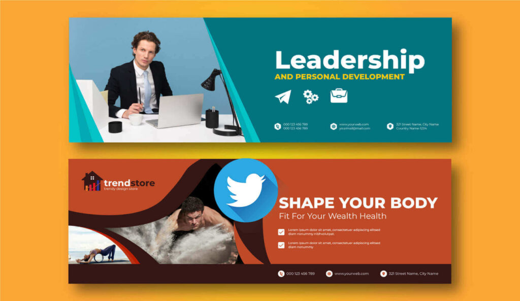do twitter header linkedin banner facebook cover page or youtube thumbnail