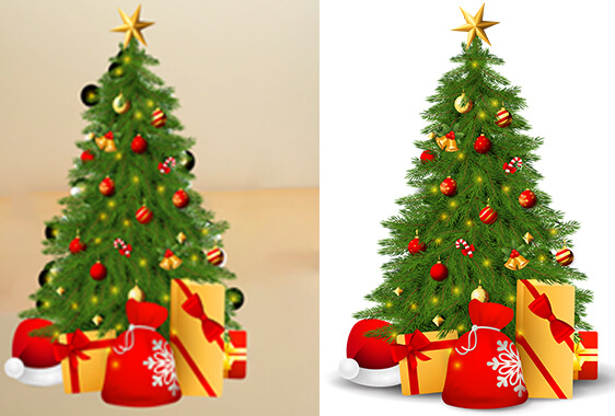 Christmas Tree Editing Retouch